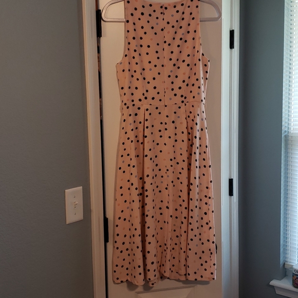 ELLE Pebble Pink Sleeveless DOT Dress - Picture 6 of 12